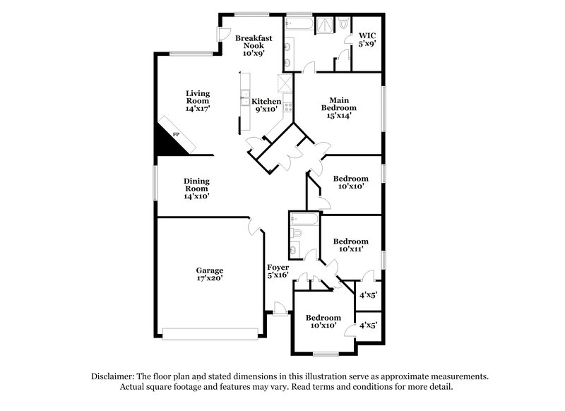 1,930/Mo, 2021 Wildwood Dr Forney, TX 75126 Floor Plan View