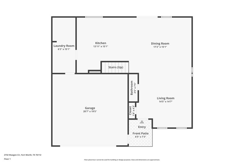 2,115/Mo, 2732 Maegen Cir Fort Worth, TX 76112 Floor Plan View