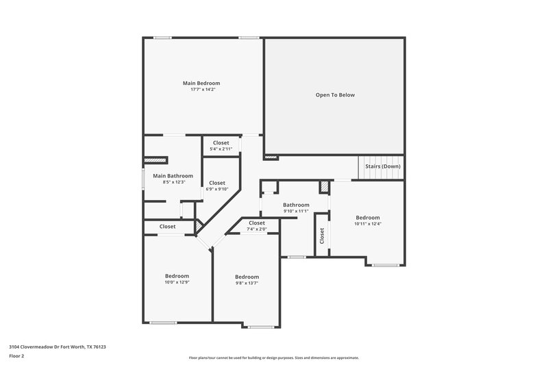 3,630/Mo, 3104 Clovermeadow Dr Fort Worth, TX 76123 Floor Plan View 2