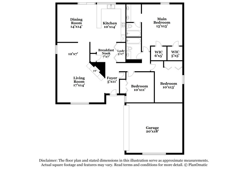 2,365/Mo, 1509 Lewis Trl Grand Prairie, TX 75052 Floor Plan View