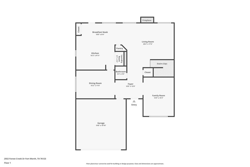 2,275/Mo, 2552 Forest Creek Dr Fort Worth, TX 76123 Floor Plan View 2