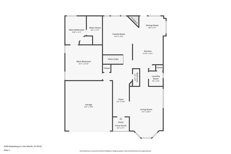2,505/Mo, 3109 Gettysburg Ln Fort Worth, TX 76123 Floor Plan View
