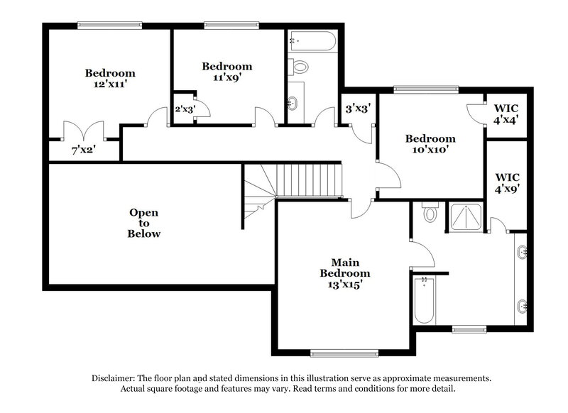 2,440/Mo, 4117 Mediterranean Dr Rowlett, TX 75088 Floor Plan View 2