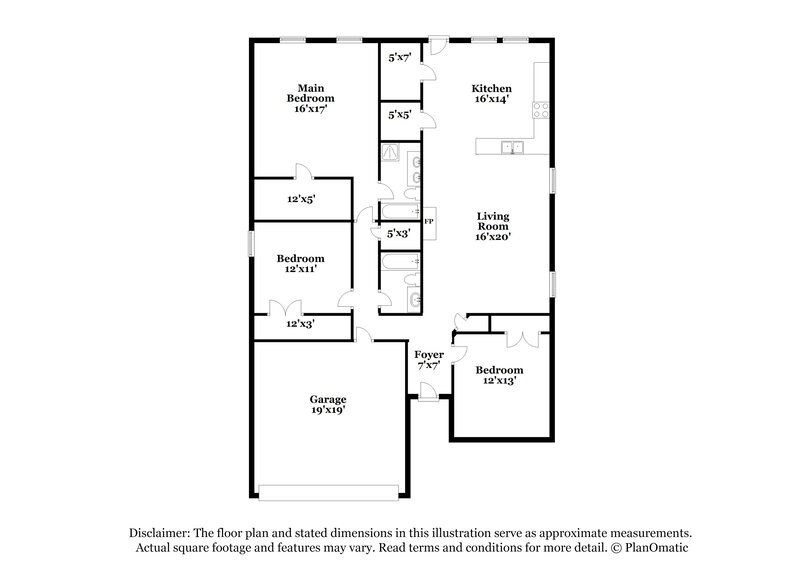 1,985/Mo, 529 Indian Paintbrush Drive Fate, TX 75087 Floorplan View