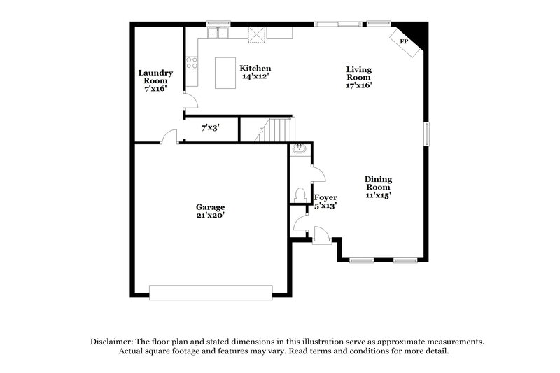 2,165/Mo, 1622 Withers Way Krum, TX 76249 Floorplan View