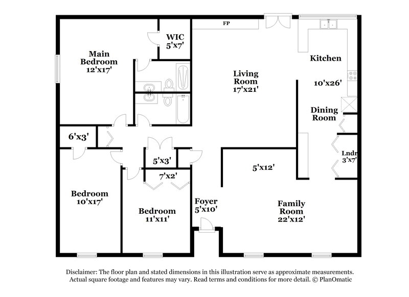 2,320/Mo, 1921 Wilderness Trl Grand Prairie, TX 75052 Floorplan View
