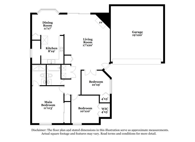 1,805/Mo, 2811 Galemeadow Dr (2) Fort Worth, TX 76123 Floor Plan View