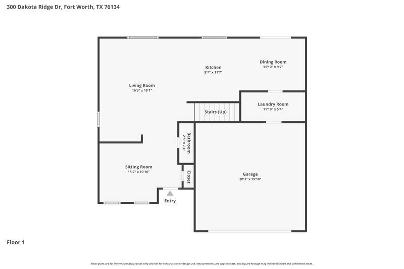 2,115/Mo, 300 Dakota Ridge Dr Fort Worth, TX 76134 Floor Plan View