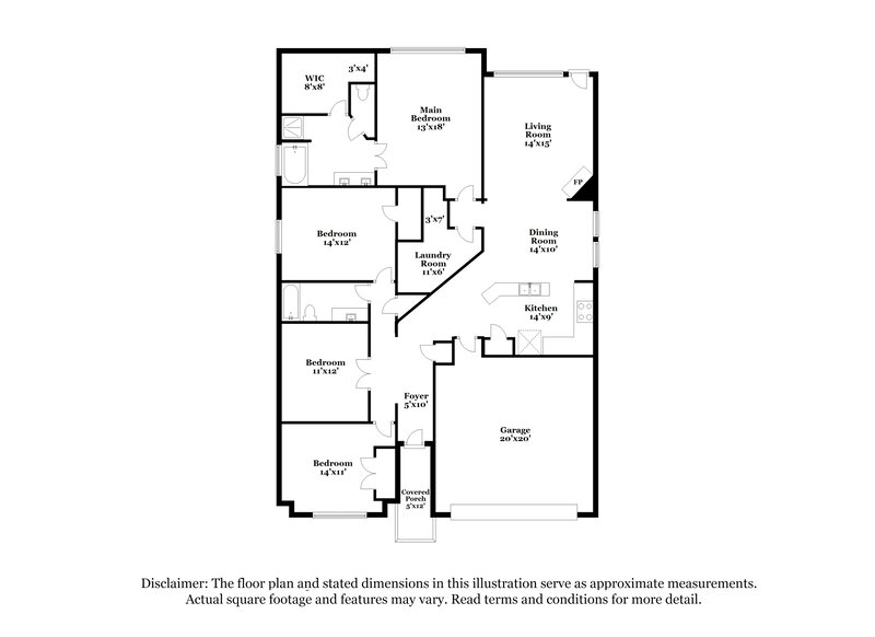 2,370/Mo, 1705 Sparrow Lane Aubrey, TX 76227 Floor Plan View