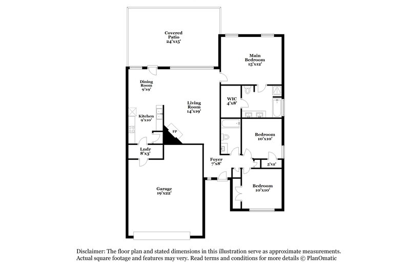 2,080/Mo, 10305 Buffalo Springs Ct Fort Worth, TX 76140 Floor Plan View