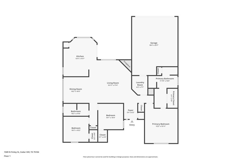 2,111/Mo, 1509 Finley St Cedar Hill, TX 75104 Floor Plan View