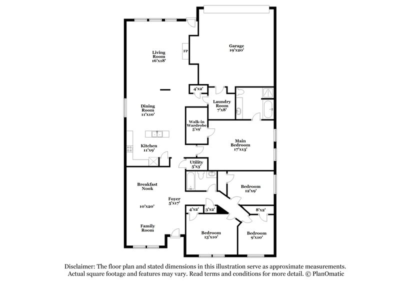 2,590/Mo, 2535 Saint Luke Lane Dallas, TX 75237 Floor Plan View