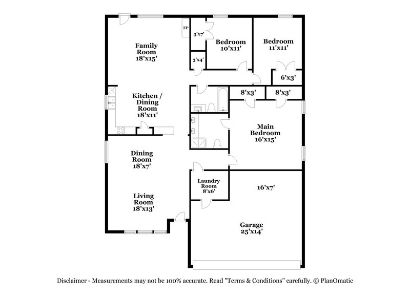 2,293/Mo, 821 Ragland Dr Cedar Hill, TX 75104 Floor Plan View