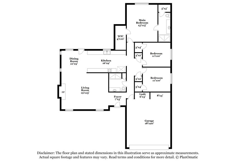 2,030/Mo, 445 Berkshire Dr Burleson, TX 76028 Floor Plan View