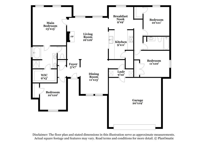 2,495/Mo, 319 W Little Creek Road Cedar Hill, TX 75104 Floor Plan View