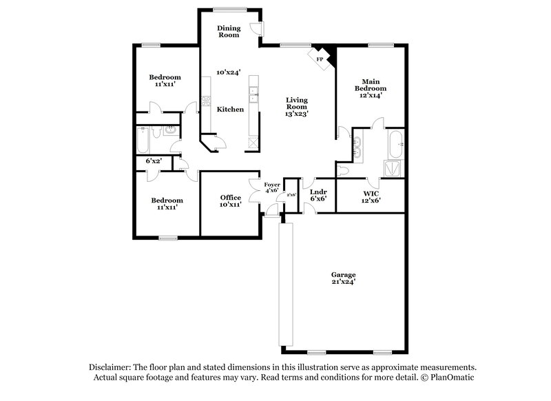 2,025/Mo, 302 Shadow Bend Circle Red Oak, TX 75154 Floor Plan View