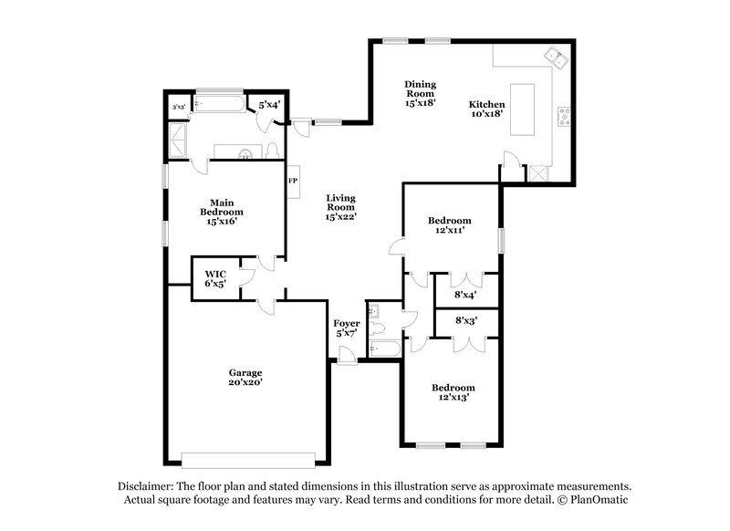 2,235/Mo, 1219 Saturn Drive Cedar Hill, TX 75104 Floor Plan View
