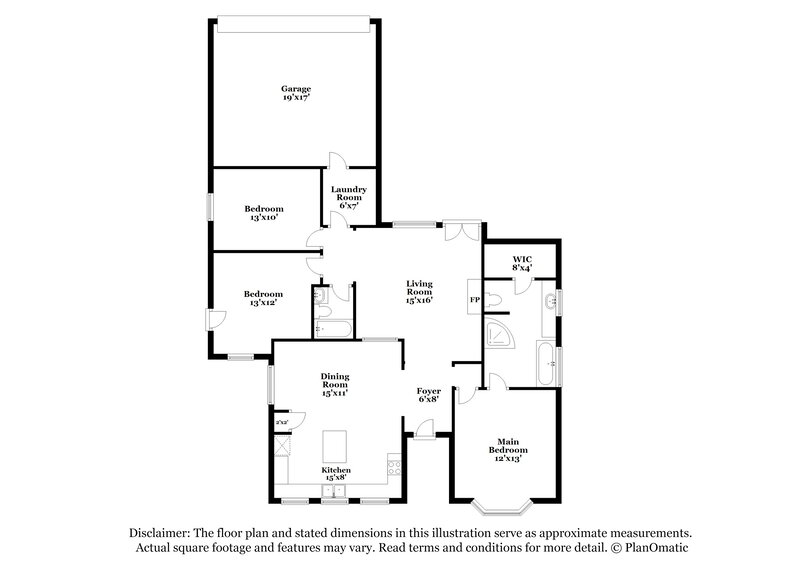 2,130/Mo, 1213 Clear Creek Dr Mesquite, TX 75181 Floor Plan View