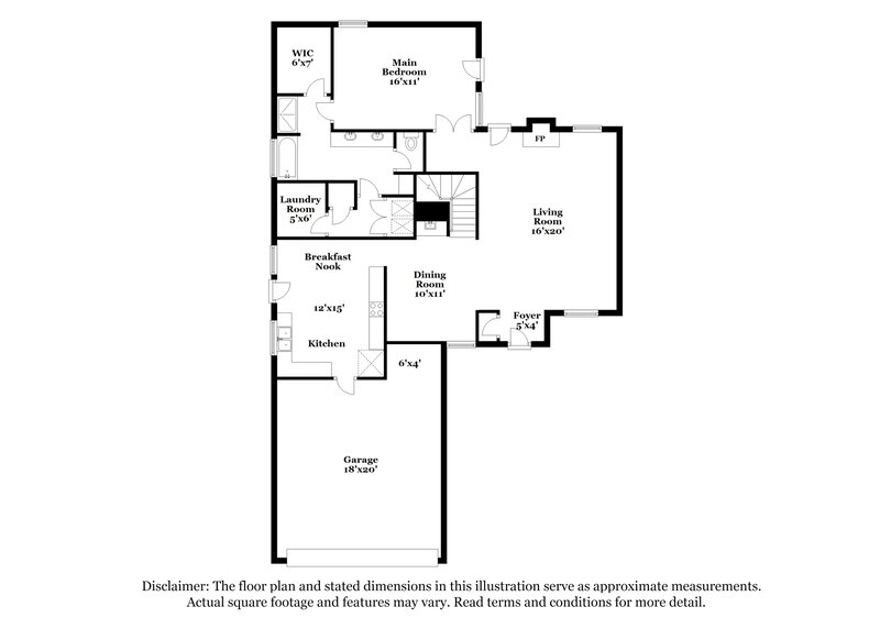 1,990/Mo, 3124 Woodlark Fort Worth, TX 76123 Floor Plan View