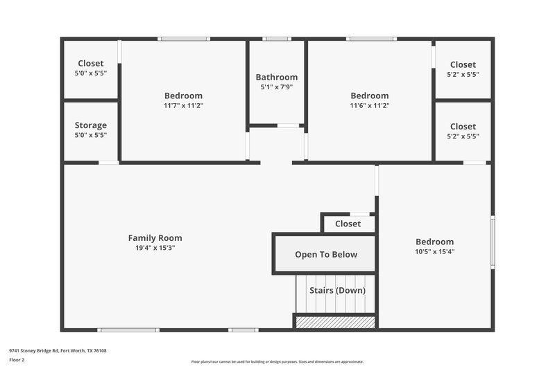 2,530/Mo, 9741 Stoney Bridge Rd Fort Worth, TX 76108 Floor Plan View 2