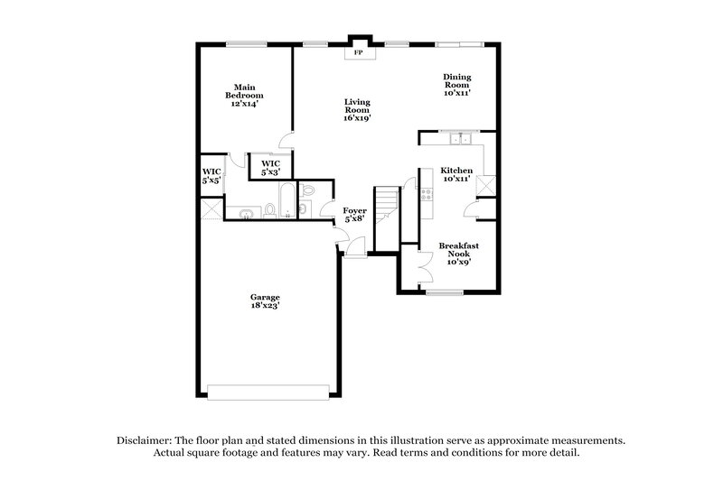 2,510/Mo, 2200 Wembley Downs Dr. Arlington, TX 76017 Floor Plan View