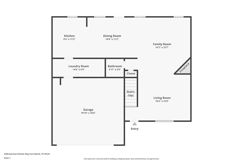 2,655/Mo, 4320 German Pointer Way Fort Worth, TX 76123 Floorplan View