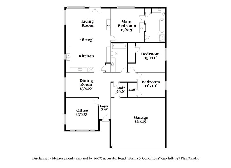 2,260/Mo, 1205 Dandelion Dr Cedar Hill, TX 75104 Floor Plan View