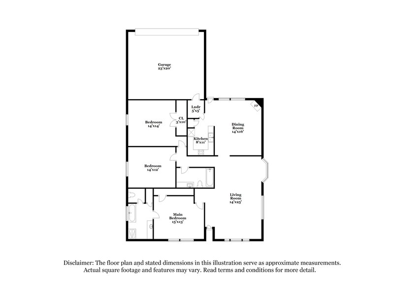 2,380/Mo, 2220 Augusta St Lancaster, TX 75146 Floor Plan View