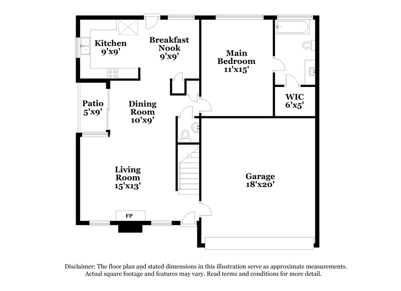 2,260/Mo, 1119 Brewer Dr. Cedar Hill, TX 75104 Floor Plan View