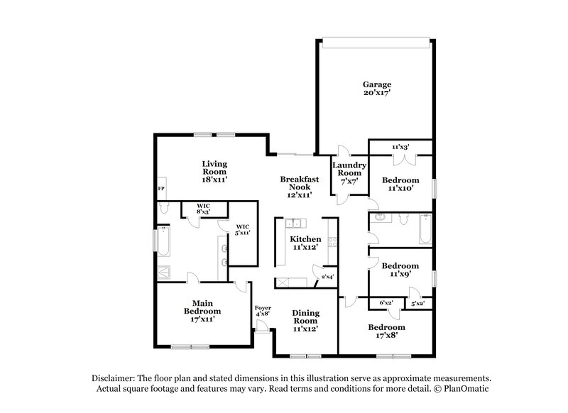 2,055/Mo, 1338 Kentucky Avenue Lancaster, TX 75134 Floor Plan View
