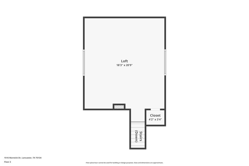 2,660/Mo, 1516 Warwick Drive Lancaster, TX 75134 Floor Plan View 2