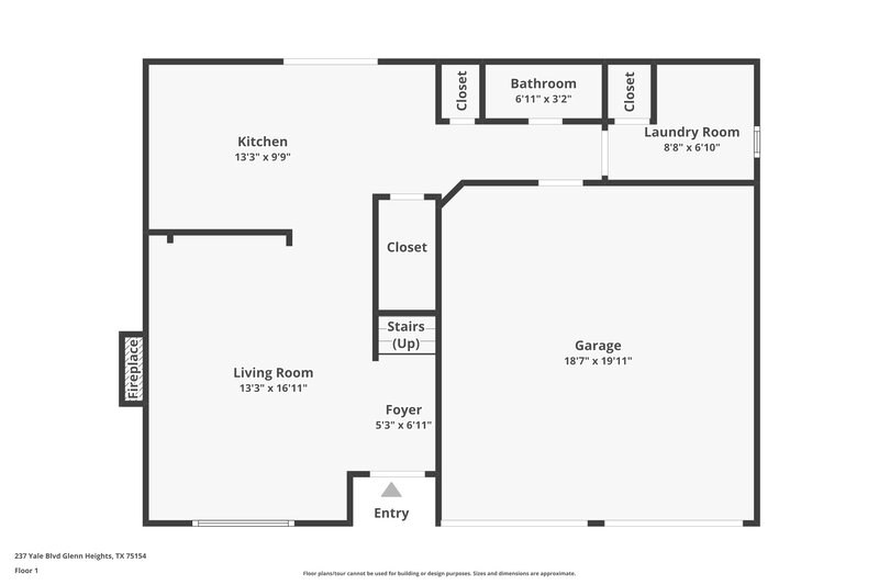 2,060/Mo, 237 Yale Blvd Glenn Heights, TX 75154 Floor Plan View