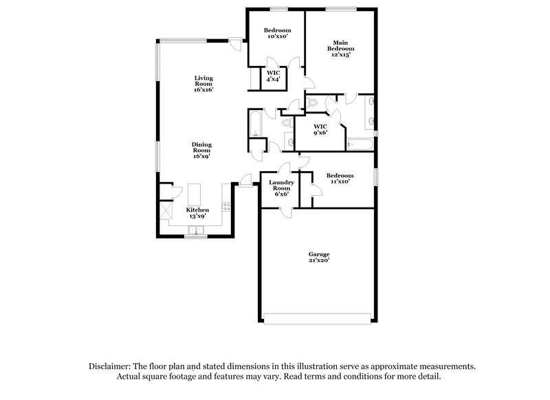 2,380/Mo, 1824 Alanbrooke Drive Fort Worth, TX 76140 Floorplan View