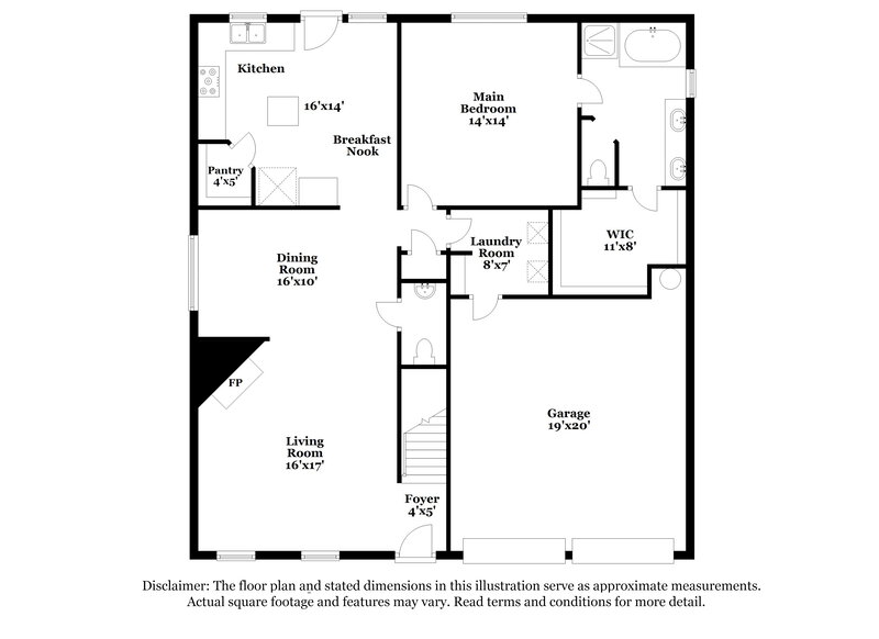 2,440/Mo, 8425 Vicksburg Lane Fort Worth, TX 76123 Floor Plan View