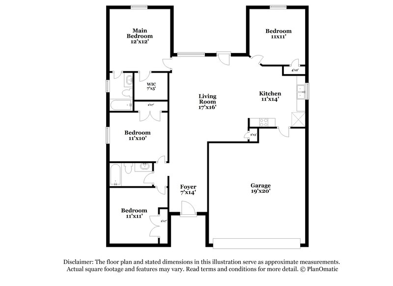 1,965/Mo, 132 Hamilton Dr Terrell, TX 75160 Floor Plan View