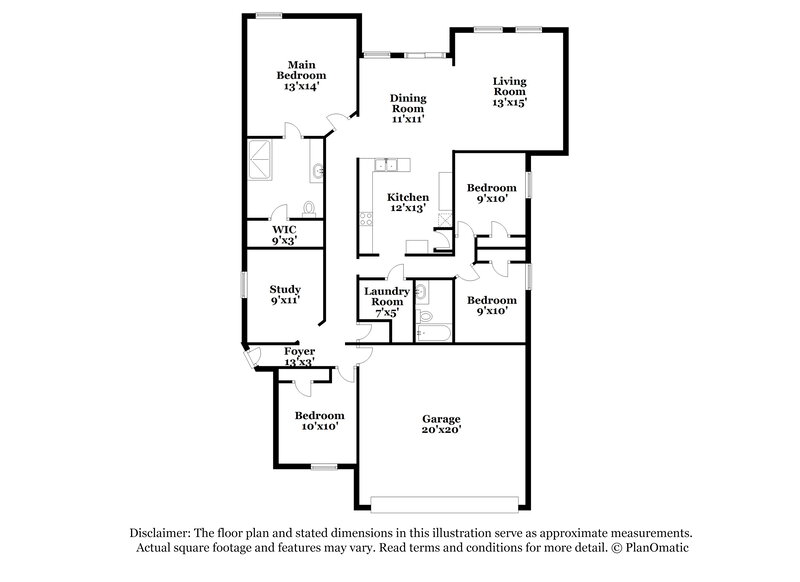 2,170/Mo, 2018 Diamondback Drive Forney, TX 75126 Floor Plan View