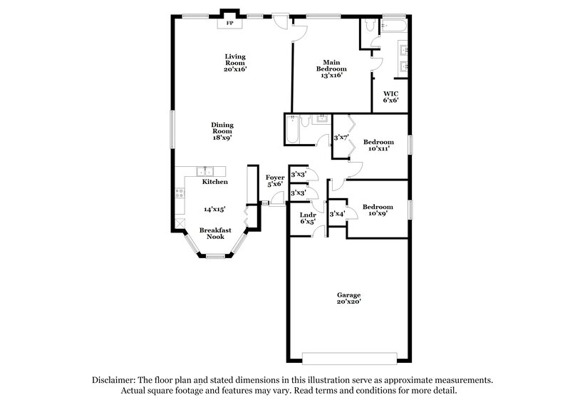 2,205/Mo, 1701 Gainsborough Way Fort Worth, TX 76134 Floorplan View
