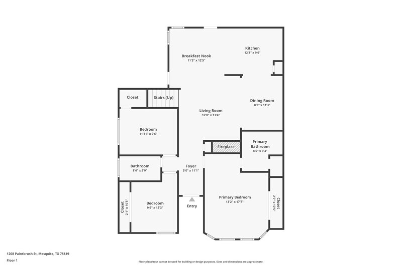 3,530/Mo, 1208 Paintbrush Street Mesquite, TX 75149 Floor Plan View