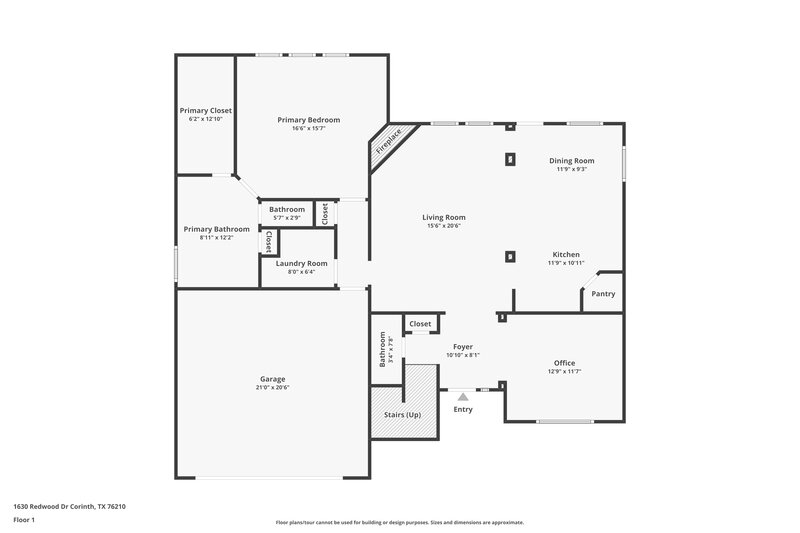2,775/Mo, 1630 Redwood Drive Corinth, TX 76210 Floor Plan View