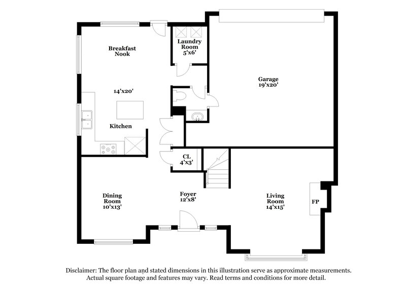 2,515/Mo, 2907 Stinwick Lane Grand Prairie, TX 75052 Floorplan View