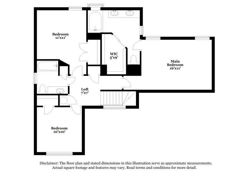 2,515/Mo, 2907 Stinwick Lane Grand Prairie, TX 75052 Floorplan View 2