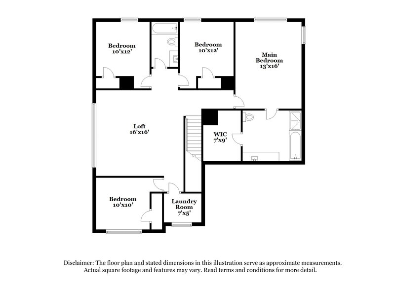 2,735/Mo, 7316 Moon Ridge Court Fort Worth, TX 76133 Floor Plan View 2