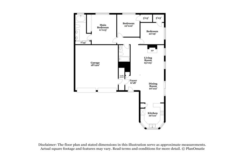 2,235/Mo, 1418 Ardmore Dr Arlington, TX 76018 Floor Plan View