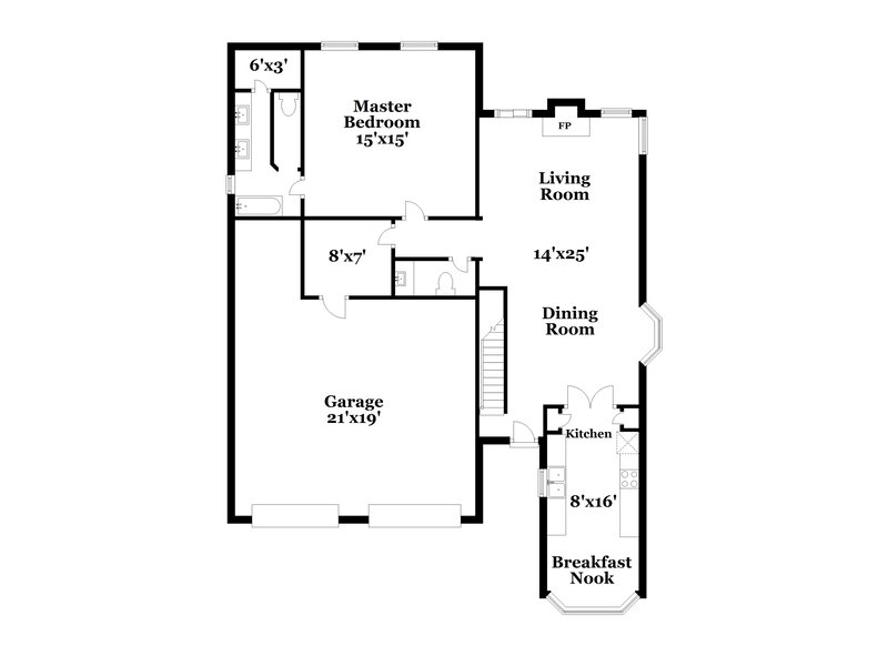 2,220/Mo, 700 Bishop St Cedar Hill, TX 75104 Floor Plan View