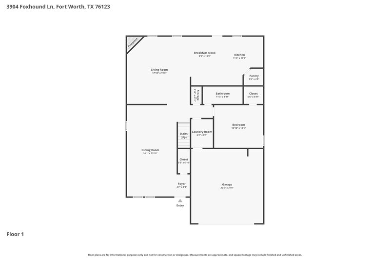 2,950/Mo, 3904 Foxhound Ln Fort Worth, TX 76123 Floor Plan View