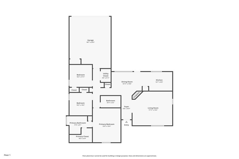 2,185/Mo, 4017 Dorchester Drive Rowlett, TX 75088 Floor Plan View
