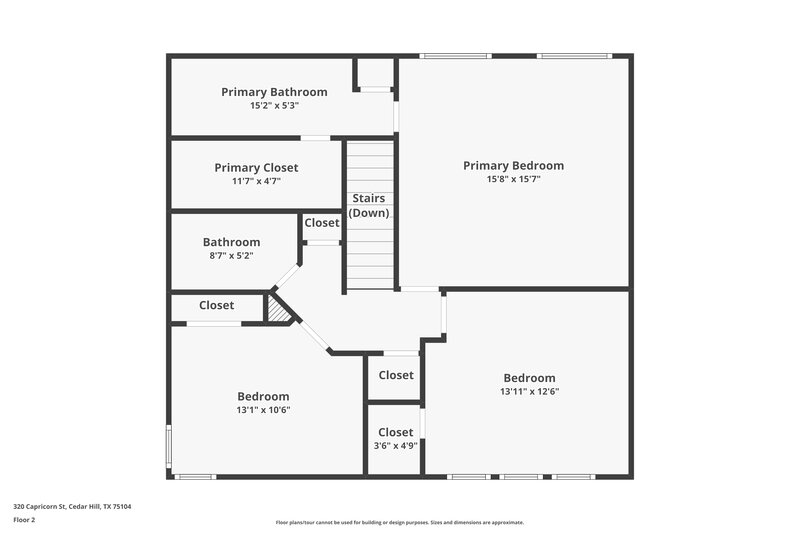 2,100/Mo, 320 Capricorn St Cedar Hill, TX 75104 Floor Plan View 2