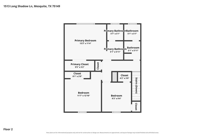 1,920/Mo, 1513 Longshadow Lane Mesquite, TX 75149 Floor Plan View