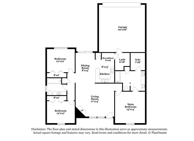 1,940/Mo, 801 Hartford Lane Lancaster, TX 75134 Floor Plan View
