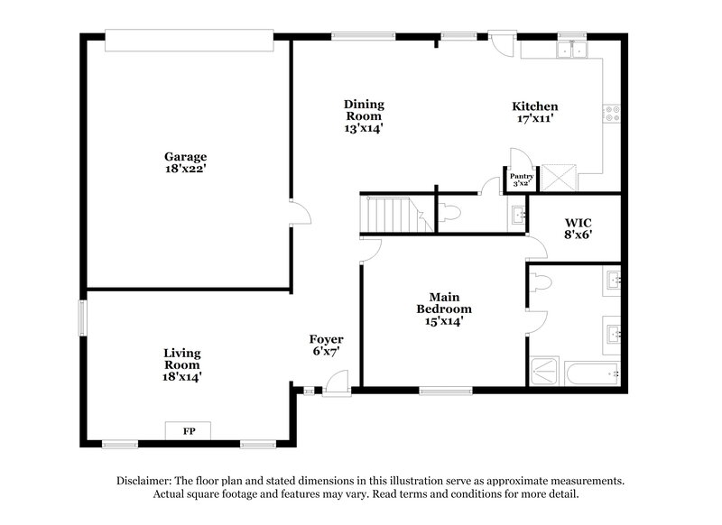 2,465/Mo, 944 Aspen Dr Desoto, TX 75115 Floor Plan View 2